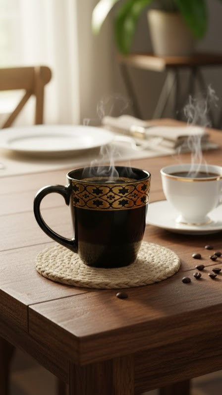 Luxury Black Gold Mug